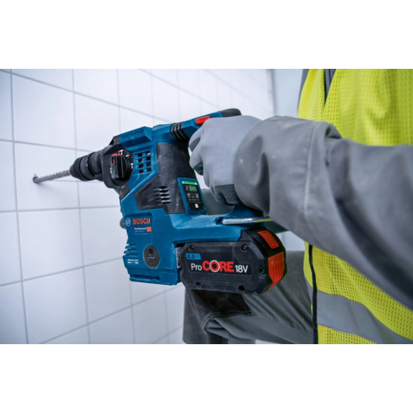 Bosch GBH 18V-28 CF 18V Accu SDS-plus Boorhamer Set (2x 8.0Ah ProCORE Accu) In L-Boxx - 3,3J - Koolborstelloos - Detailed view of the product
