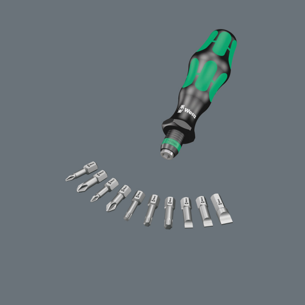 Wera 05057114001 32-delig Kraftform Kompakt 71 Security Bitschroevendraaierset In Etui - Detailed view of the product