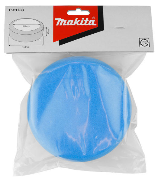 Makita P-21733 Spons Blauw Hard Grof - 150mm - Detailed view of the product