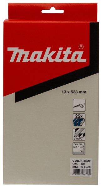 Makita P-39512 Schuurband K100 533x13 Blue - Detailed view of the product