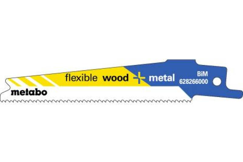 Metabo 628266000 Reciprozaagblad - 100 X 14-18TPI - Hout/Metaal (5st) EAN: 4007430217646