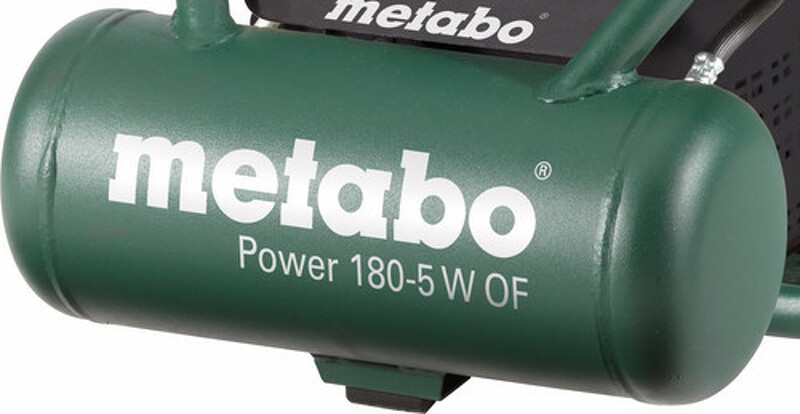 Metabo Power 180-5 W OF Compressor - 1100W - 8 Bar - 5L - 75 L/min - Detailed view of the product