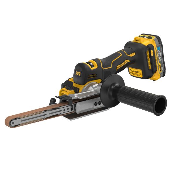 DeWALT DCM200E2T 18V Li-ion XR Accu Stripschuurmachine Set (1x 1.7Ah) In TSTAK - 13mm - Detailed view of the product