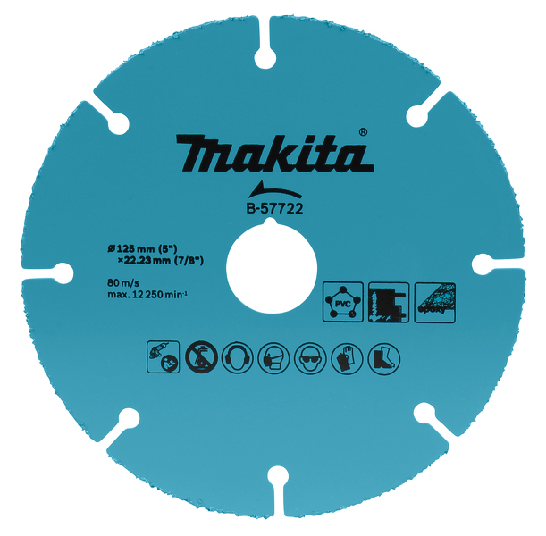 Makita B-57722 Doorslijpschijf - 125 X 22,23mm - Kunststof