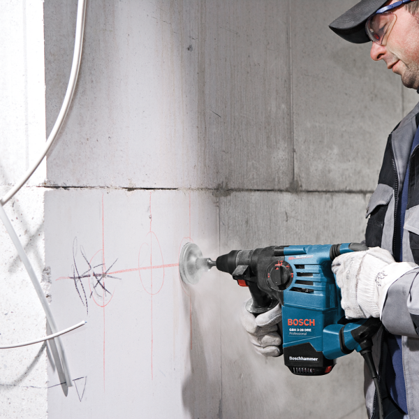 Bosch GBH 3-28 DRE SDS-plus Combihamer In Koffer - 800W - 3,1J - Detailed view of the product