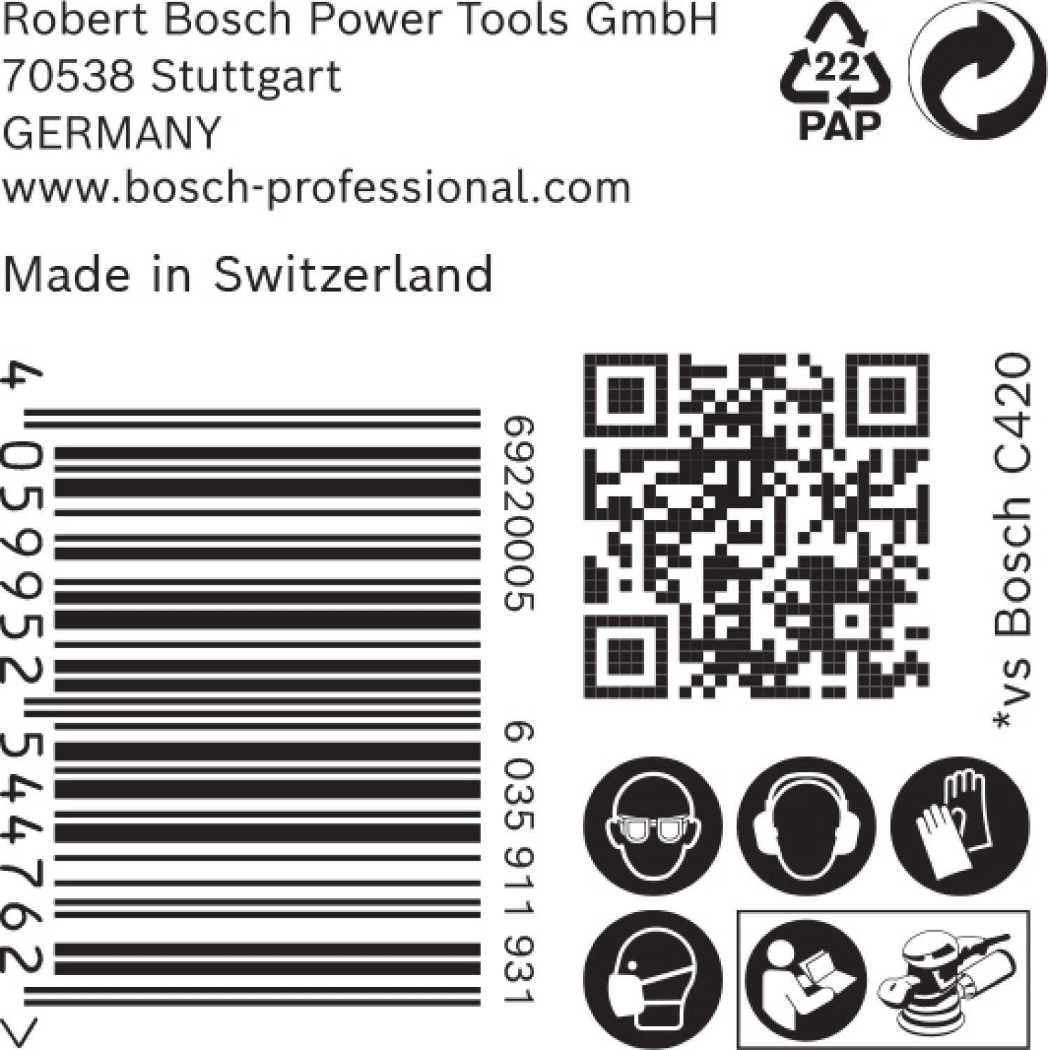 Bosch 2608901138 EXPERT Schuurvel C470 Best For Wood And Paint - 150mm - K100 - Multiperforatie (50st) thumbnail 3