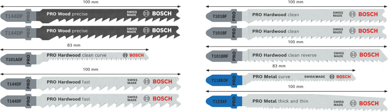 Bosch 2607011944 PRO 10-delige Hout En Metaal Zaagbladenset In Robustline Cassette - Detailed view of the product