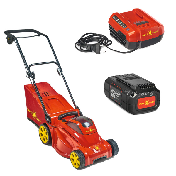 WOLF-Garten Lycos 40/340 M 40V Li-Ion Accu Grasmaaier Set (1x 2,5Ah Accu) - 470W - 34cm