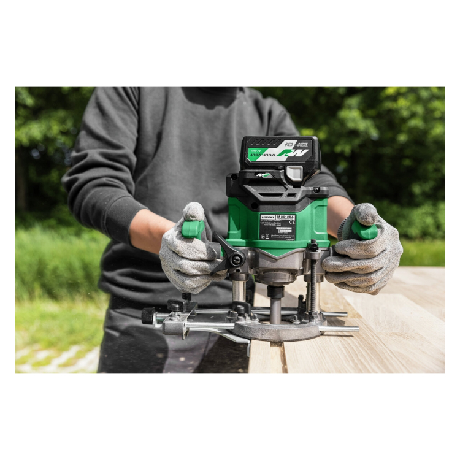 HiKOKI M3612DAW2Z 36V Li-ion Accu Bovenfreesmachine Body In HSC IV Koffer thumbnail 3