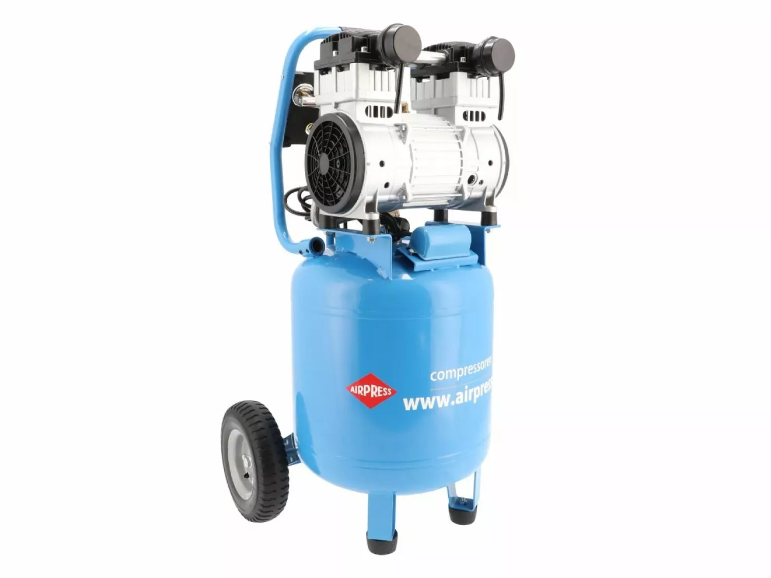 Airpress LMVO 40-250 Stille Olievrije Staande Compressor - 8 Bar - 150 L/min - 38L