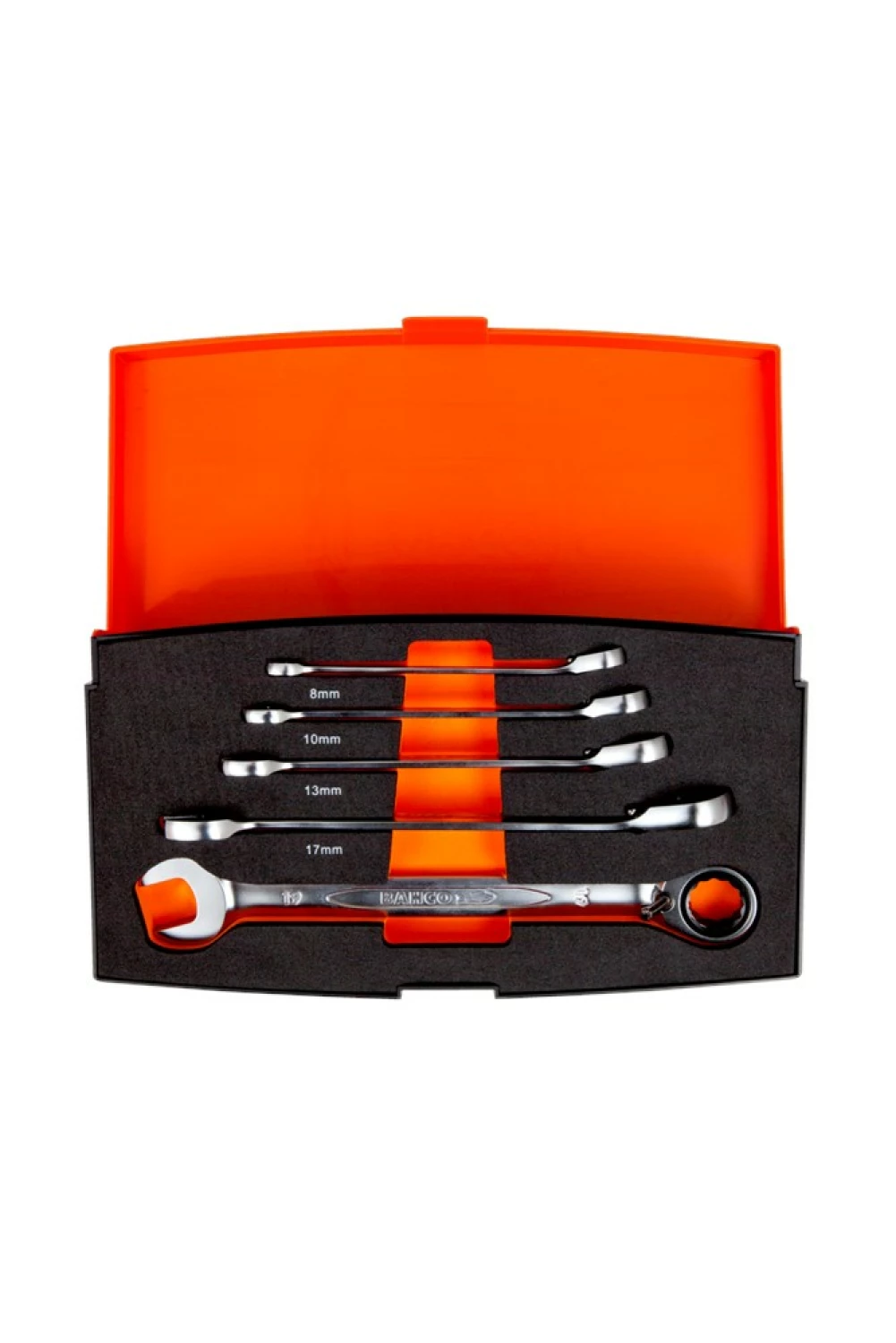 Bahco 1RM/S5 5-delige Steek-/ringratelsleutelset - 8-19mm