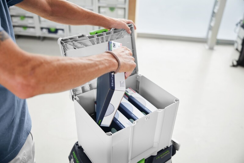 Festool SYS-STF D225 GR NET-Set Schuurmateriaal-Systainer³ Granat SYS-STF Granat Net D 225 In Systainer - Detailed view of the product