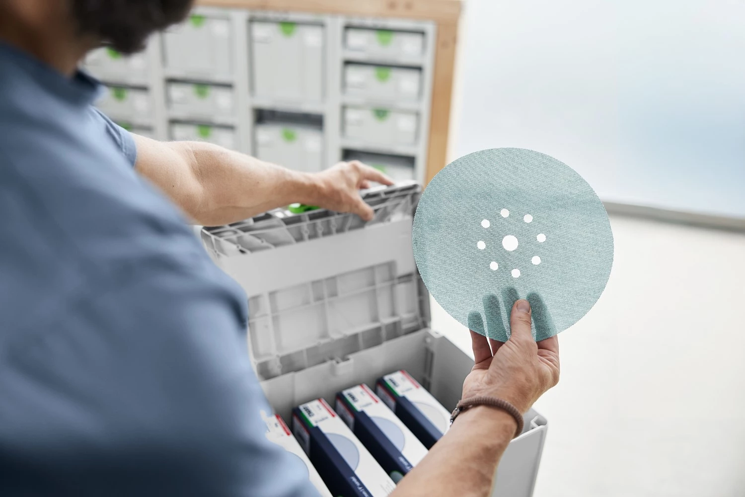 Festool SYS-STF D225 GR NET-Set Schuurmateriaal-Systainer³ Granat SYS-STF Granat Net D 225 In Systainer thumbnail 4