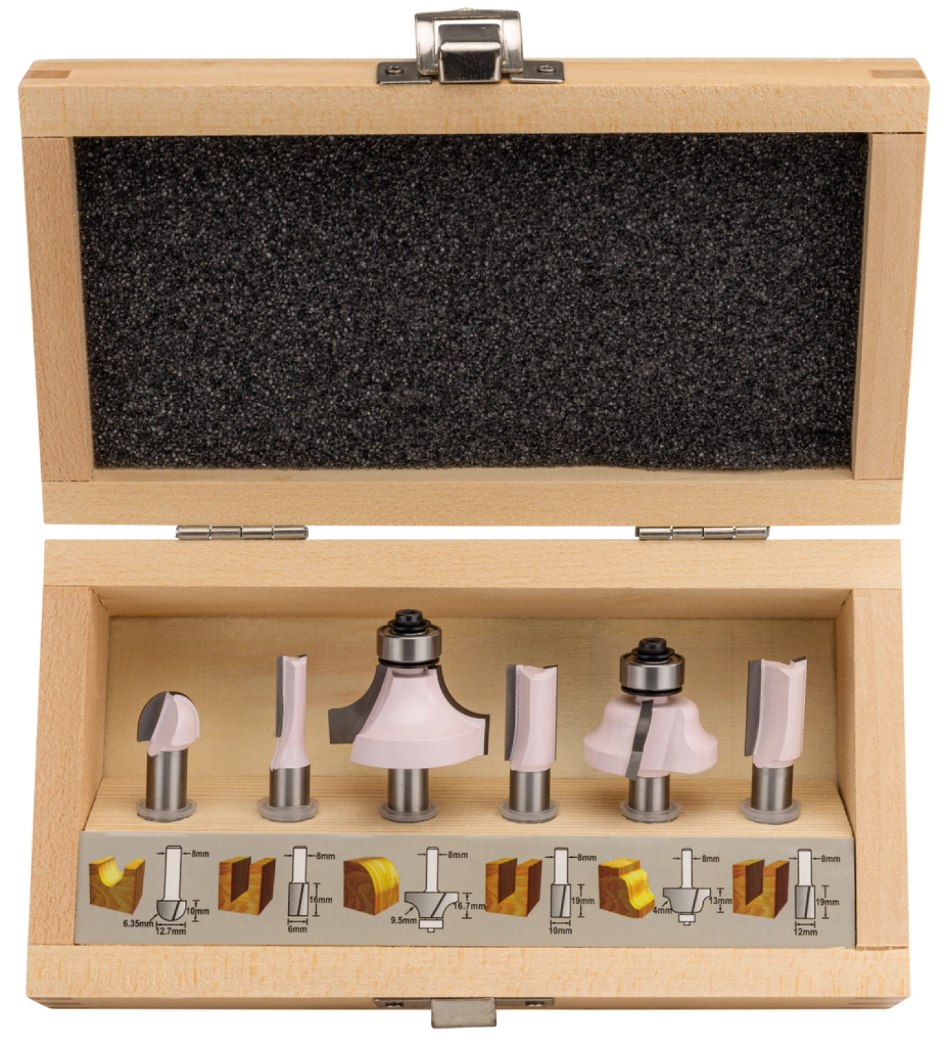 Makita D-53540 Freesset 8mm 6-delig