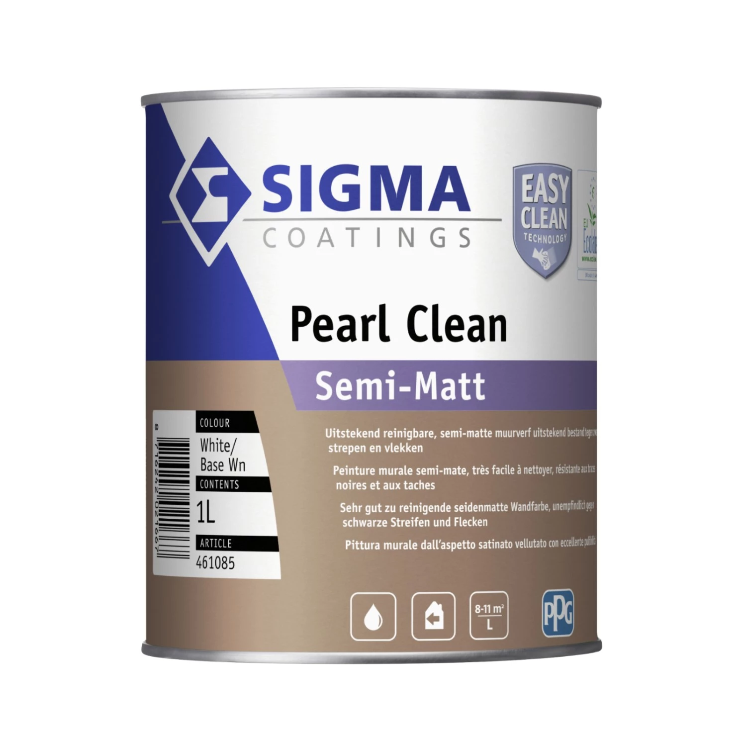 Sigma Pearl Clean Semi-Matt - Op Kleur Gemengd - 1L