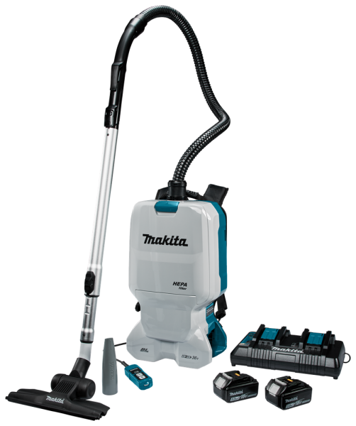 Makita DVC660PT2 2x18 V Rugstofzuiger Voor Schoonmaak Body Incl. 2 Accu's En Duolader - Detailed view of the product