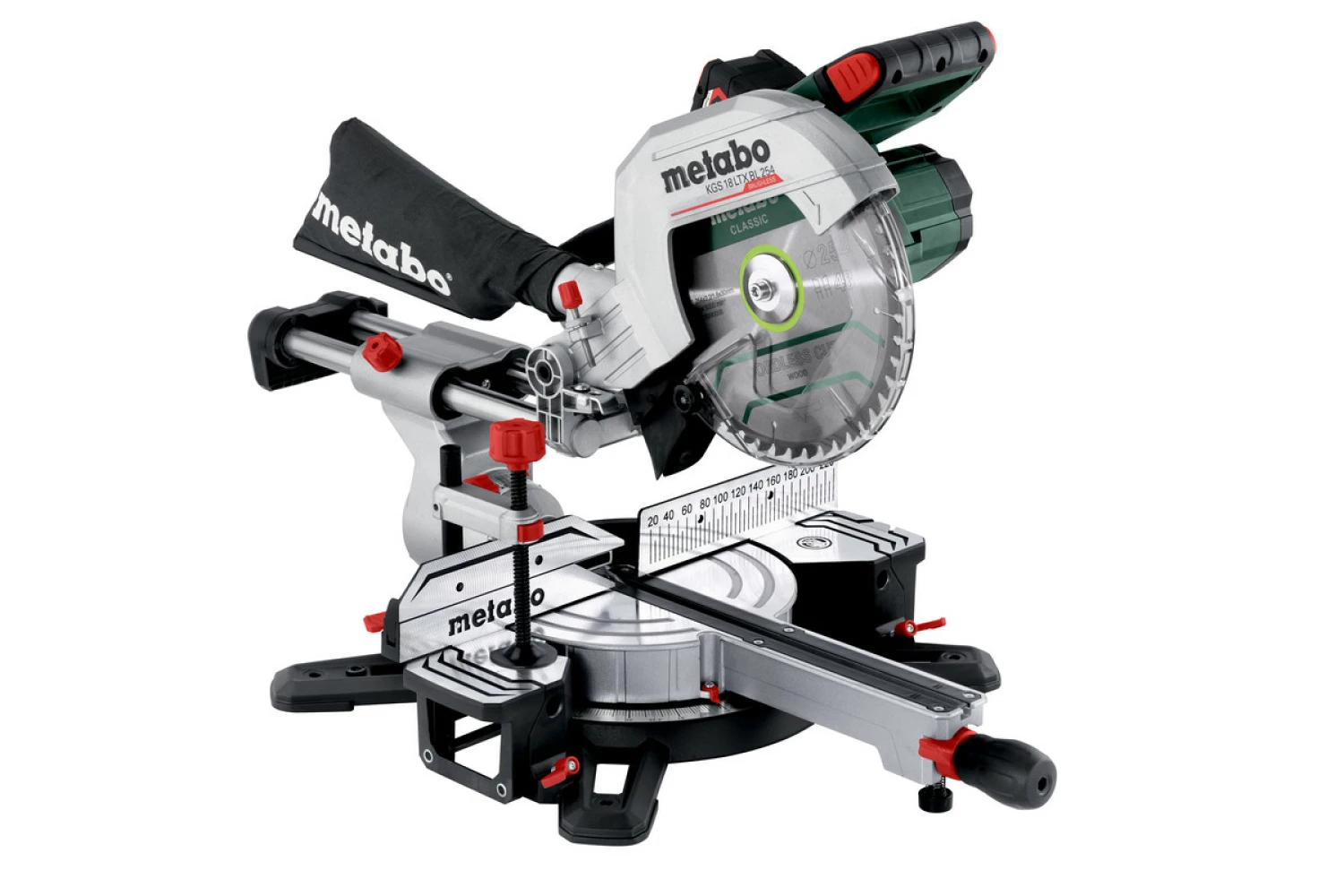Metabo KGS 18 LTX BL 254 LiHD Accu Afkortzaag Set (1x 4Ah) - 254 X 30mm