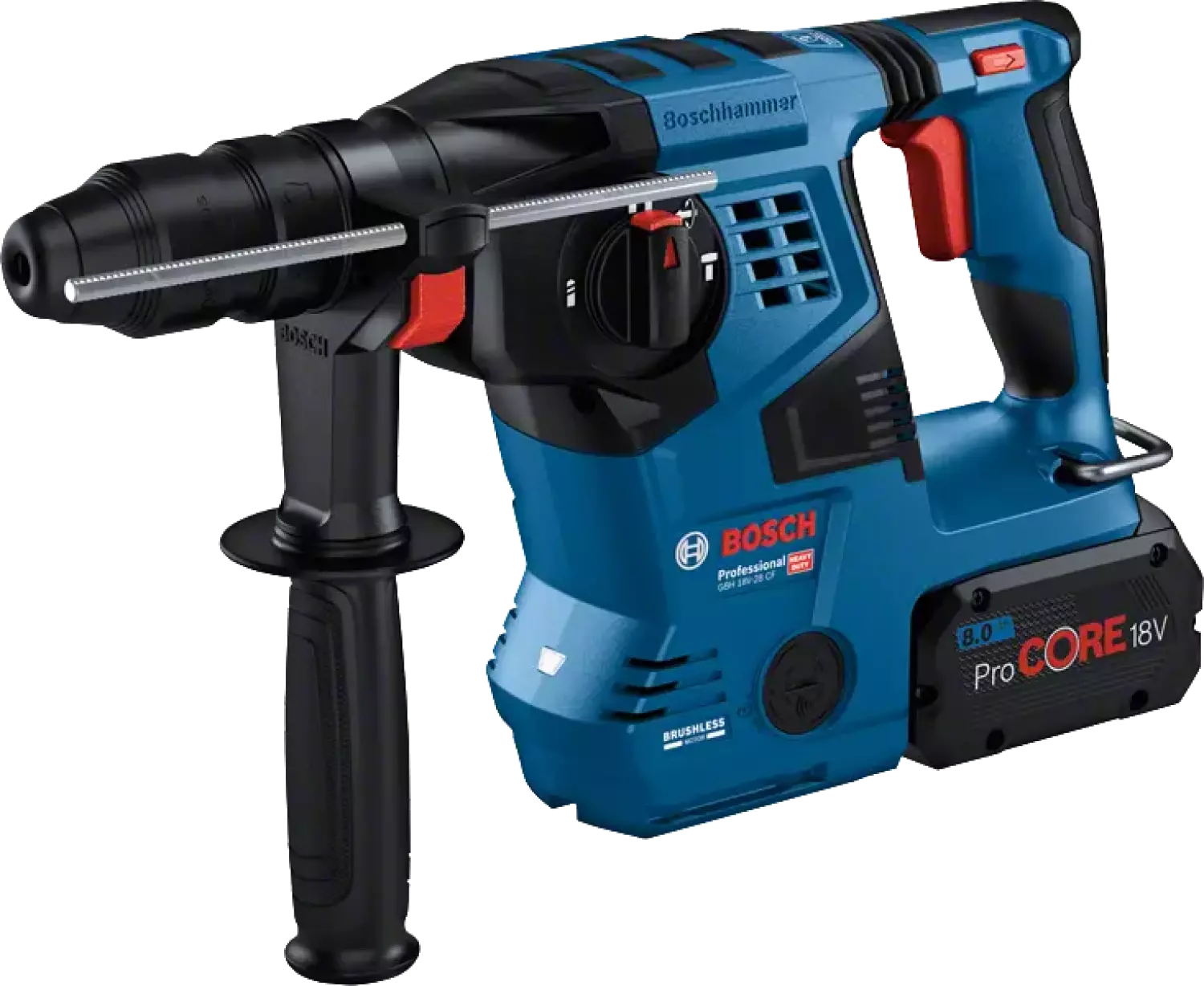 Bosch Professional GBH 18V-28 CF Accu Combihamer SDS+ met Snelwisselboorkop 33J incl. Stofafzuiging Bluetooth 18V 8.0Ah in L-Boxx - 0611921003