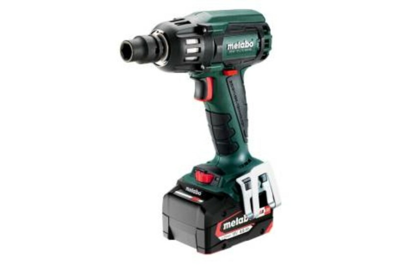 Metabo SSW 18 LTX 400 BL 18V Li-Ion Accu Slagmoersleutel Set (2x 5.2Ah Li-Power Accu) In MetaBOX - 400Nm - 1/2"- Koolborstelloos - Detailed view of the product