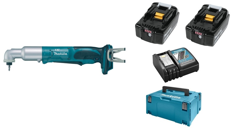 Makita DTL061RMJ 18V Li-Ion Accu Haakse Slagschroevendraaier Set (2x 4.0Ah Accu) In Mbox EAN: 88381674621