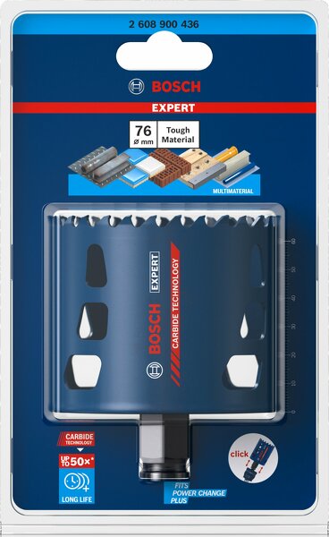 Bosch 2608900436 EXPERT Power-Change Gatzaag Tough Material 76mm - Detailed view of the product