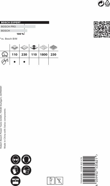 Bosch 2608900436 EXPERT Power-Change Gatzaag Tough Material 76mm - Detailed view of the product