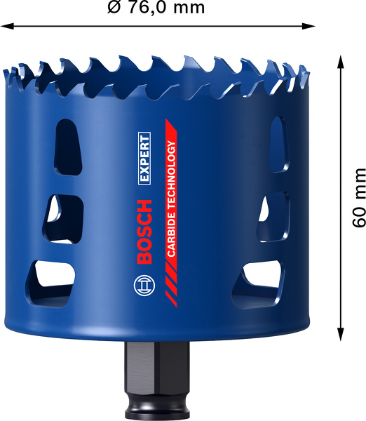 Bosch 2608900436 EXPERT Power-Change Gatzaag Tough Material 76mm - Detailed view of the product