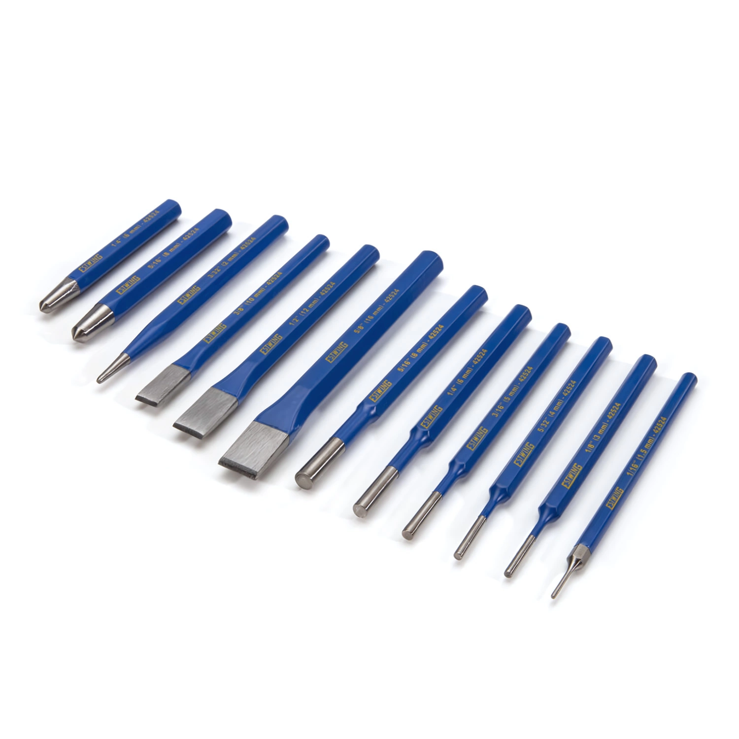 Estwing 12-42524 12-delige Beitelset/Ponsset afbeelding
