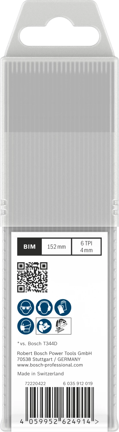 Bosch 2608655116 PRO T344DF Decoupeerzaagblad Fast - Hardhout (25st) thumbnail 3