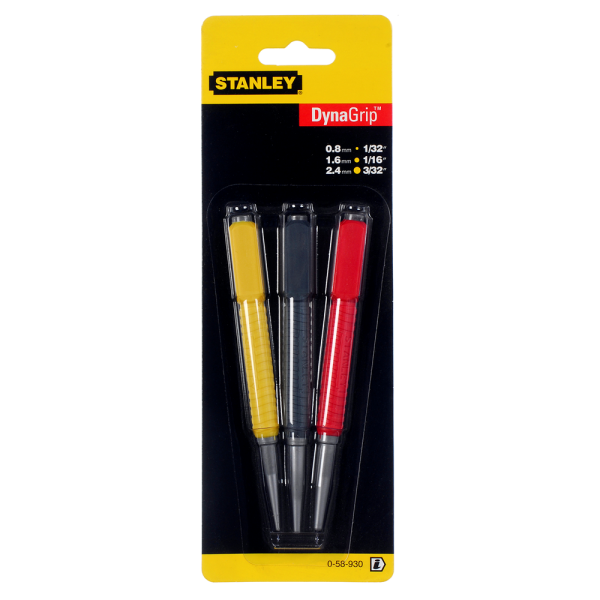 Stanley 0-58-930 Dynagrip Nagel Punch (3st) - Detailed view of the product