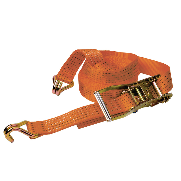 Delta DELTASLING Sjorband Met Ratel - 25 Mm X 5 Meter - 500 DaN - Oranje