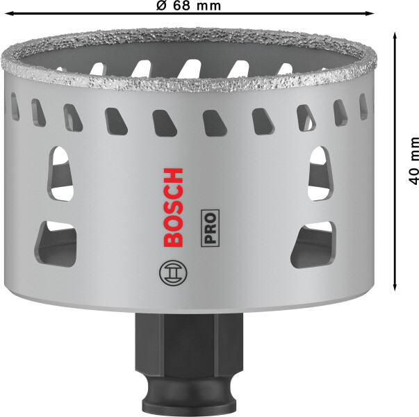 Bosch 2608901569 PRO Tile PC Plus Diamantgatzaag Voor Tegels - 68mm - Detailed view of the product