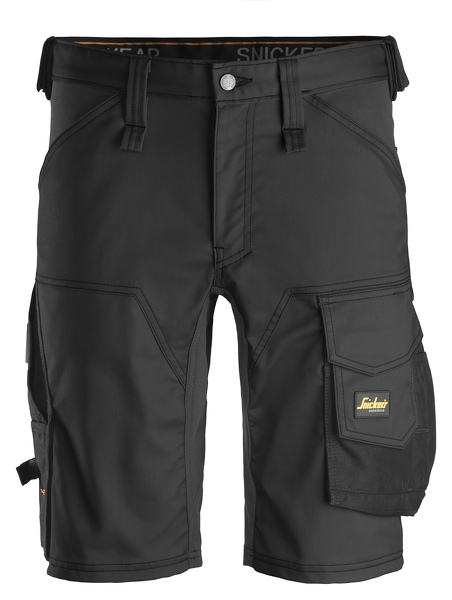 Snickers 6143 AllroundWork Stretch Korte Broek- Zwart - Maat 054