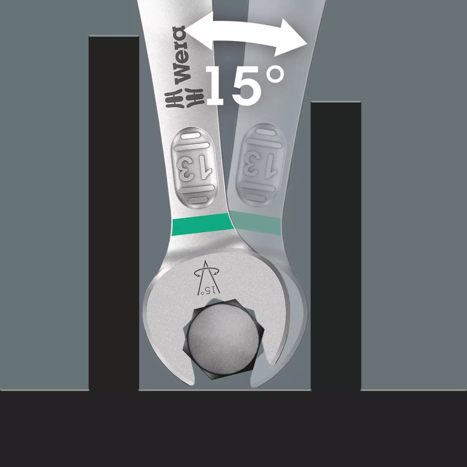 Wera 05020230001 5-delige Joker Ringsteeksleutelset Met Etui - 8 - 19mm thumbnail 3