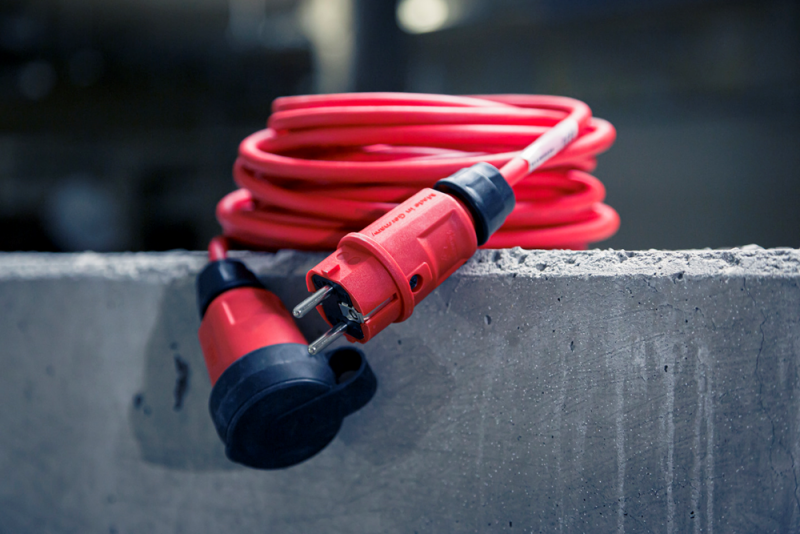 Brennenstuhl Professional VQ 1200 Verlengsnoer H07BQ-F 3G2,5 - IP44 - 10m - Rood - Detailed view of the product