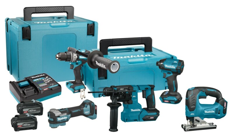 Makita DK402NX | XGT 40 V Max Combiset | DF001G + TD002G + TM001G + JV002G + HR010G | Incl accu&apos;s & lader - DK402NX