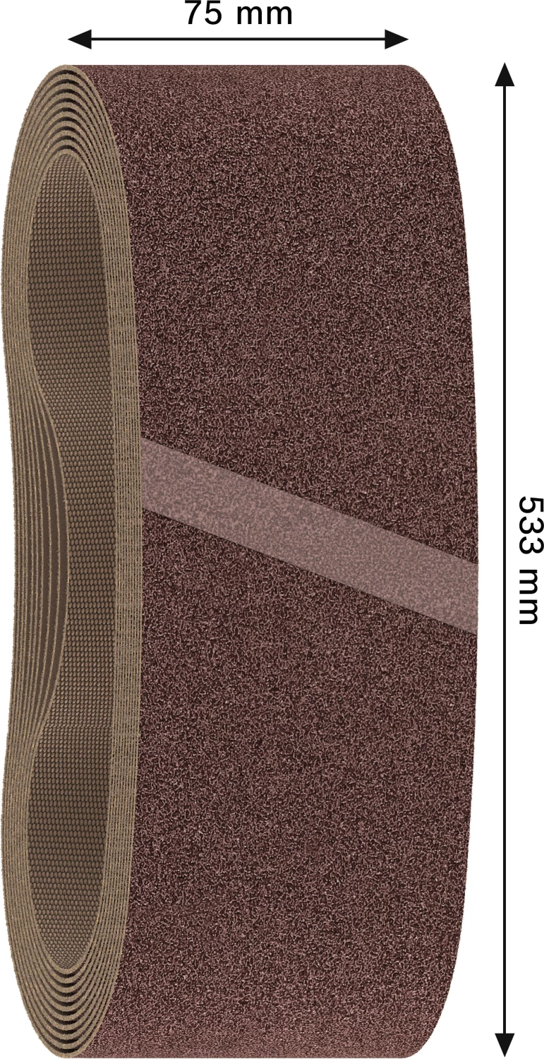 Bosch 2608606082 Schuurband X440 - K80 - 75 X 533mm (10st) thumbnail 4