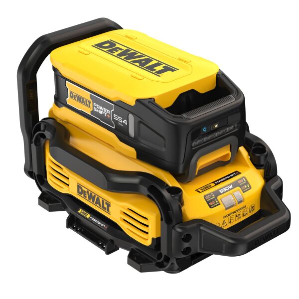 DeWALT DCBPSC0550 Powershift Oplader 12A - Detailed view of the product