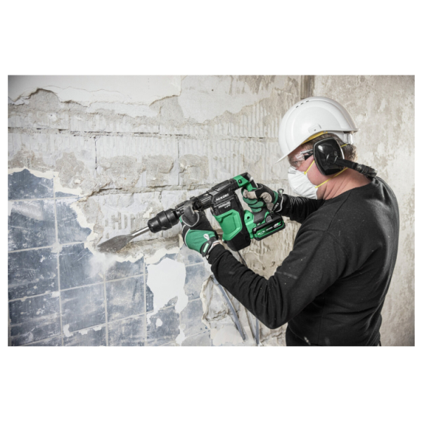 HiKOKI H3641DAWAZ 36V LI-ion Accu SDS-max Breekhamer Set (2x 4.0Ah) In Koffer - 6,8J - Detailed view of the product