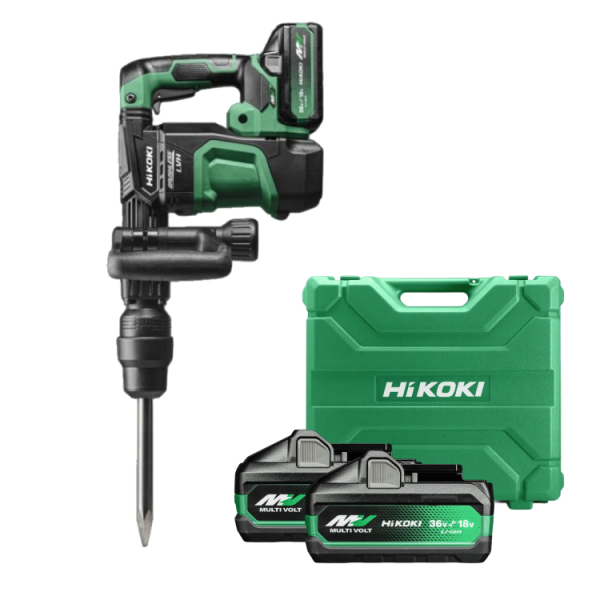 HiKOKI H3641DAWAZ 36V LI-ion Accu SDS-max Breekhamer Set (2x 4.0Ah) In Koffer - 6,8J - Default image for the product