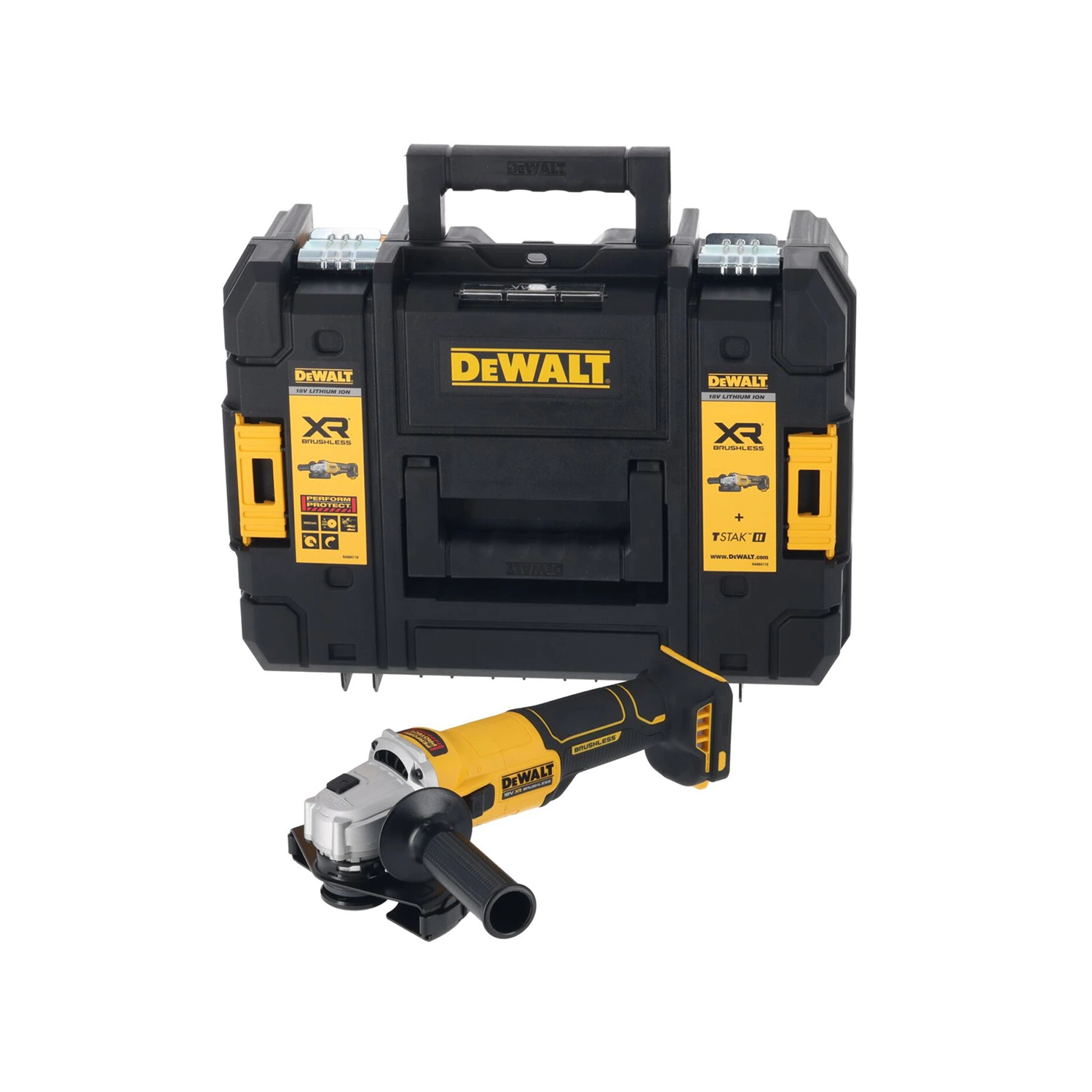 DeWALT DCG407NT-XJ 18V XR Accu Haakse Slijper Body In TSTAK - 125mm