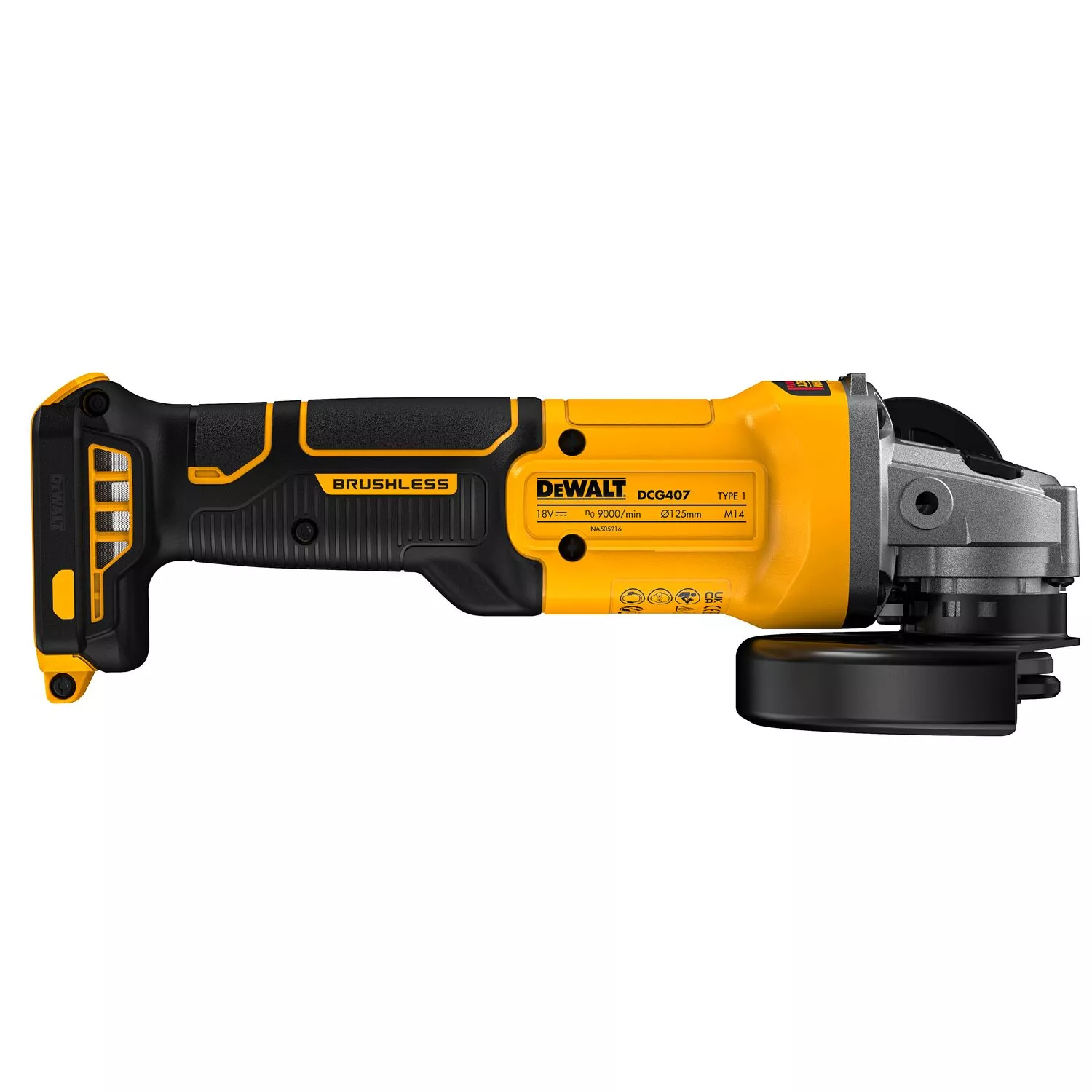DeWALT DCG407NT-XJ 18V XR Accu Haakse Slijper Body In TSTAK - 125mm thumbnail 4