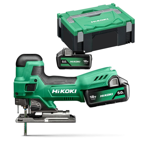 HiKOKI CJ18DBWPZ Accu Decoupeerzaag - 18V - 135mm Incl. 2x 5,0Ah Accu's En Lader In HSC II Koffer - Default image for the product