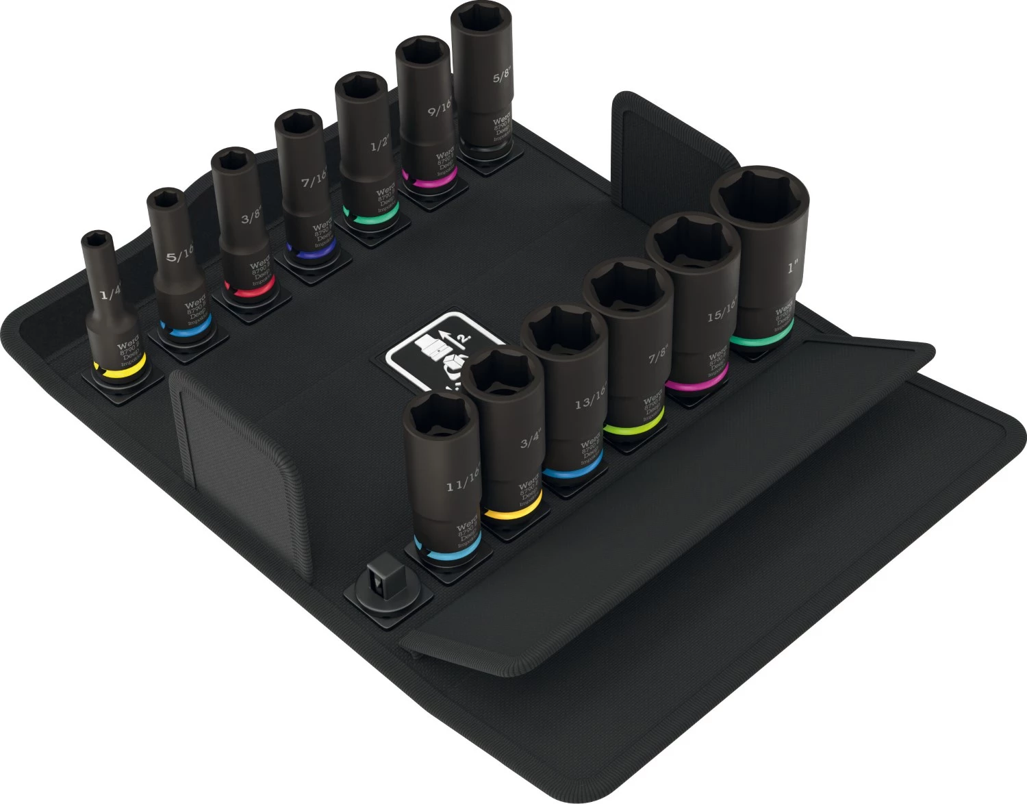 Wera 05005581001 13-delige 8790 B Impaktor Deep Imperial Set 1 Doppenset In Box - 3/8"