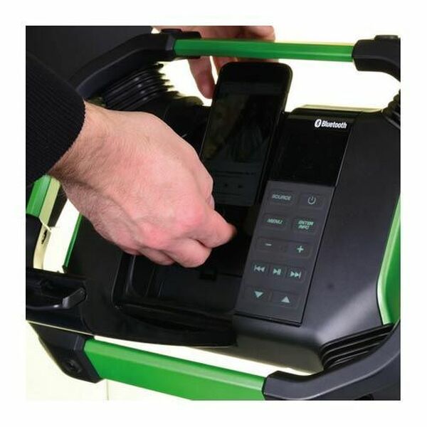 HiKOKI UR18DSDLW4Z 14,4-18V Li-Ion Accu Bouwradio - DAB+ - Bluetooth - Werkt Op Netstroom&Accu - Detailed view of the product