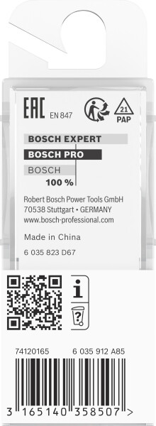 Bosch 2608628389 Vingerfrees - 2 Snijvlakken - Hardmetaal - 18x25mm - Detailed view of the product
