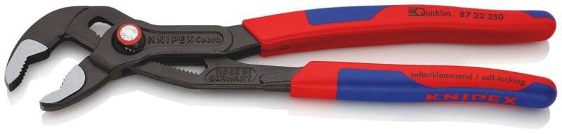 Knipex 8722250 Cobra Quick-Set Waterpomptang - 250mm - Detailed view of the product