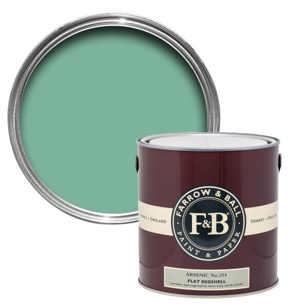 Farrow&Ball Flat Eggshell Arsenic No.214 - 2,5L afbeelding