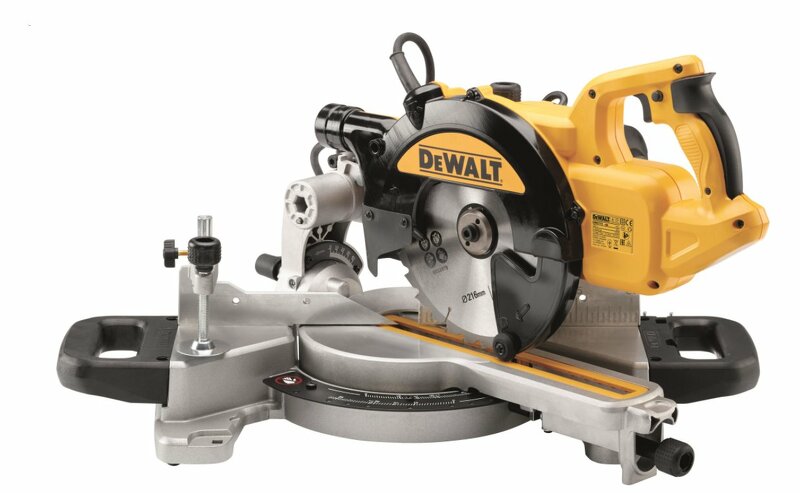 DeWALT DWS774 Afkortzaag Met XPS Zaaglijnindicator - 1400W - 216 X 30mm - Detailed view of the product
