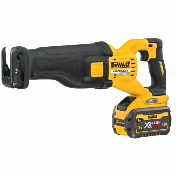 DeWALT DCS389X2-QW 54V Li-ion XR FlexVolt Accu Reciprozaag Set (2x 9.0Ah) In TSTAK - Detailed view of the product
